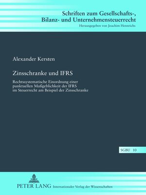 cover image of Zinsschranke und IFRS